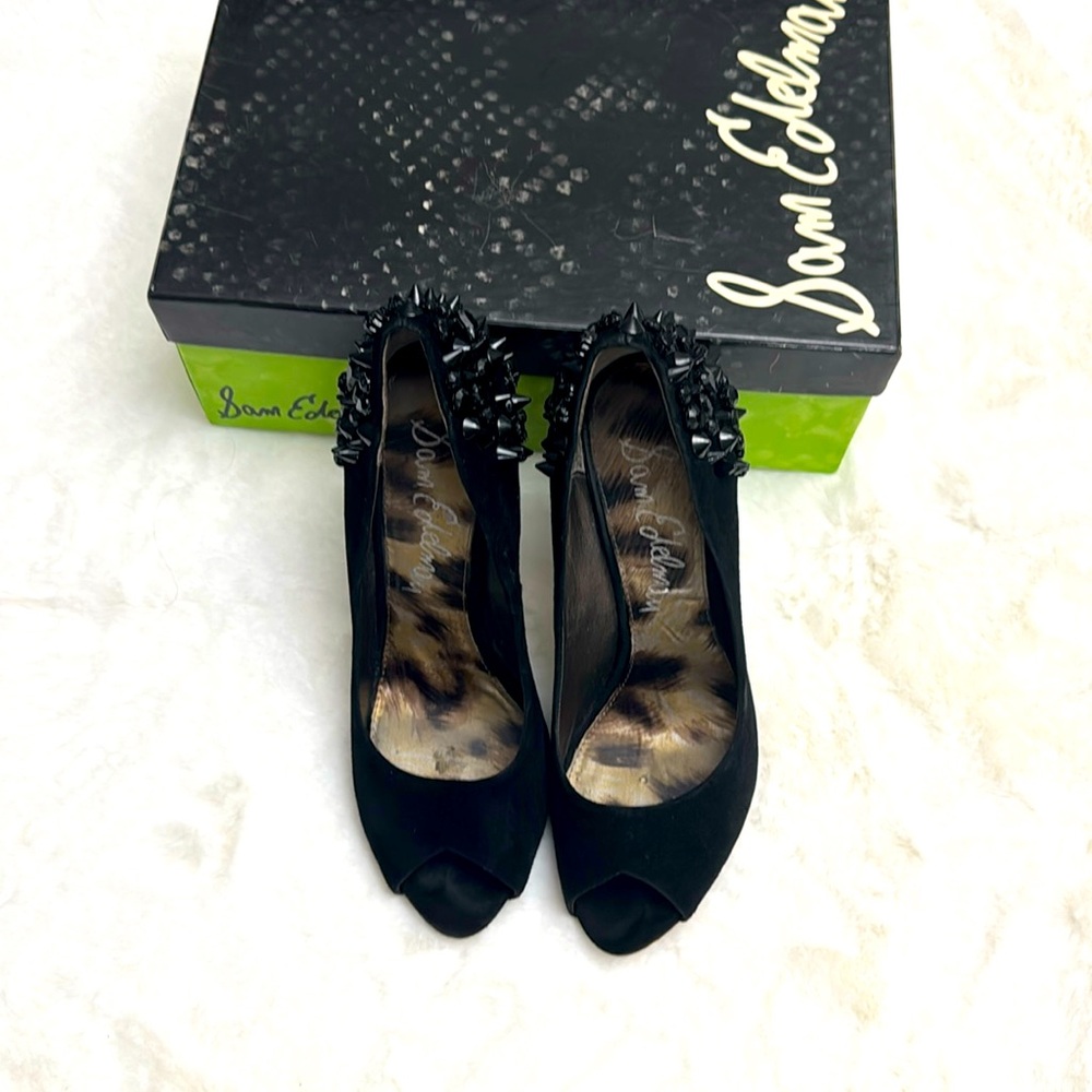 SAM EDELMAN S-LORISSA, BLACK SUEDE SZ 61/2